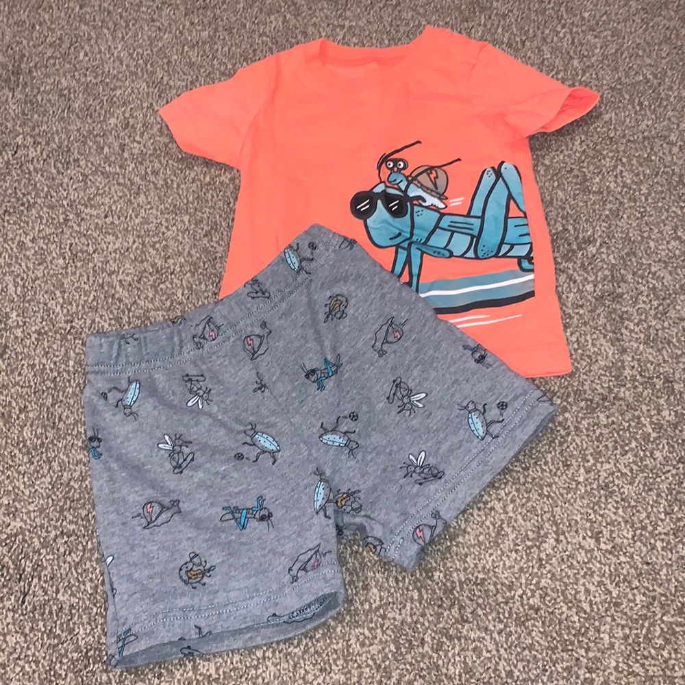 Carter’s baby boy two piece shorts matching set size 18 months